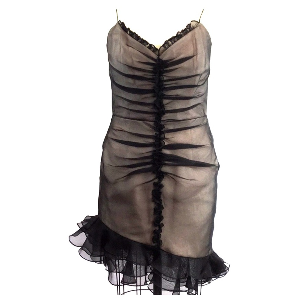 Silk Organza Cocktail dress. 90’ s Vintage